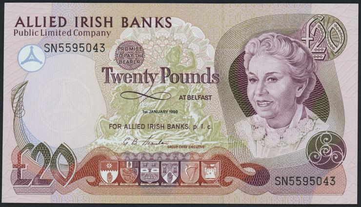 Nordirland / Northern Ireland P.008c 20 Pounds 1990 (1) 
