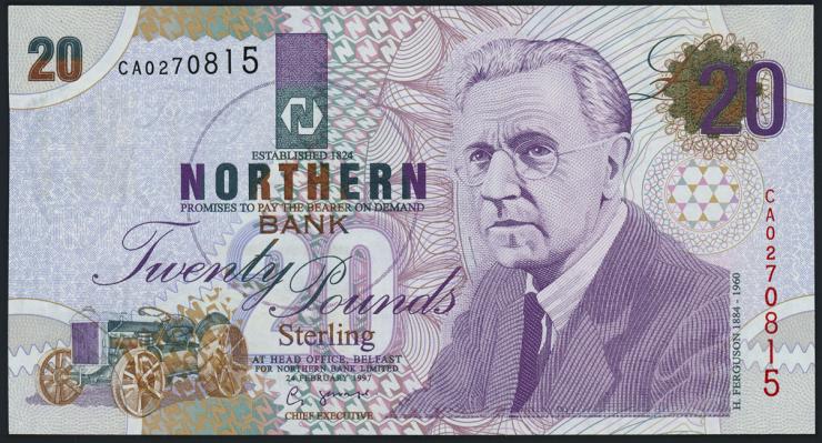 Nordirland / Northern Ireland P.199a 20 Pounds 1997 (1) 