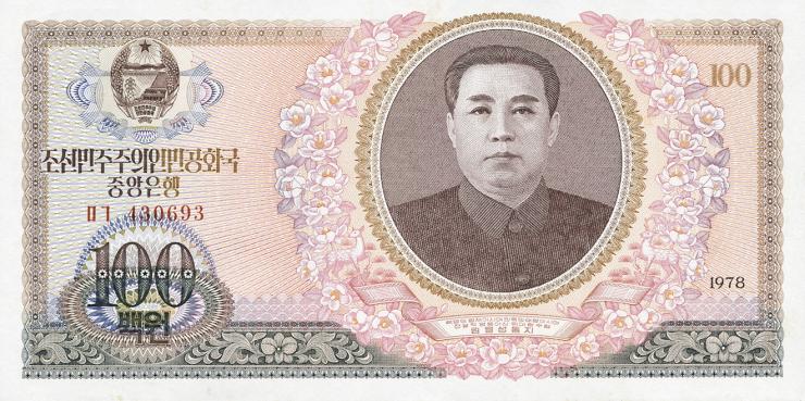 Nordkorea / North Korea P.22 100 Won 1978 Kim Il Sung (1) 