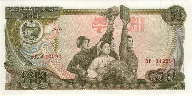 Nordkorea / North Korea P.21c 50 Won 1978 (1) 