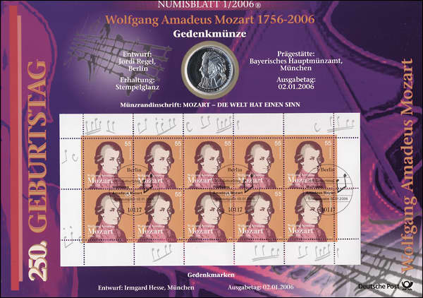 2006/1 Mozart - Numisblatt 