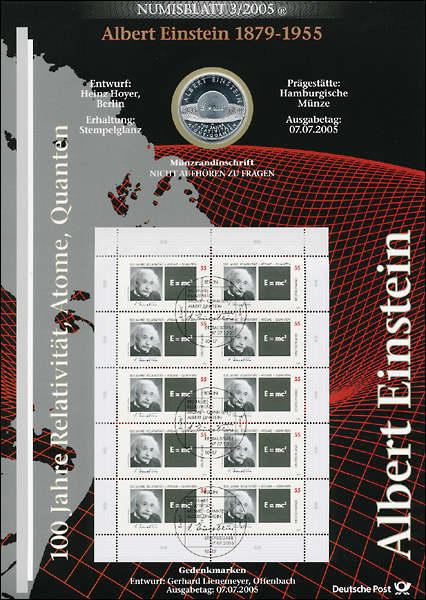 2005/3 Albert Einstein - Numisblatt 