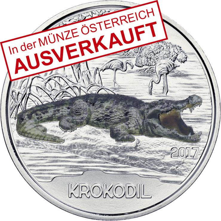 Österreich 3 Euro 2017 Krokodil 