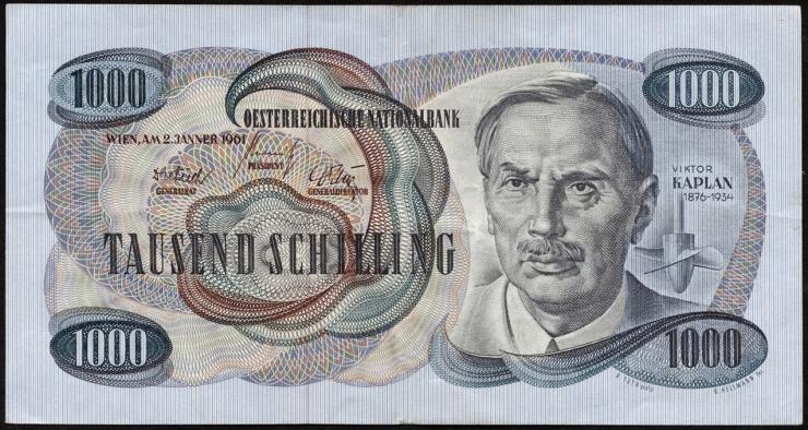 Österreich / Austria P.141 1000 Schilling 1961 (62) (3) 