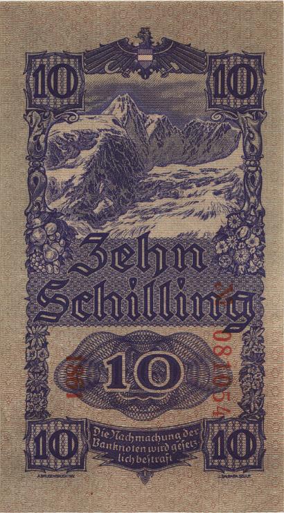 Österreich / Austria P.114 10 Schilling 1945 (1) 6-stellig 