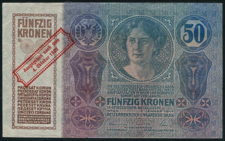 Österreich / Austria P.046 50 Kronen 1920 (1/1-) 