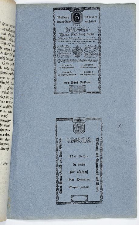 Österreich / Austria P.A038b 5 Gulden 1806  Formular (1) 