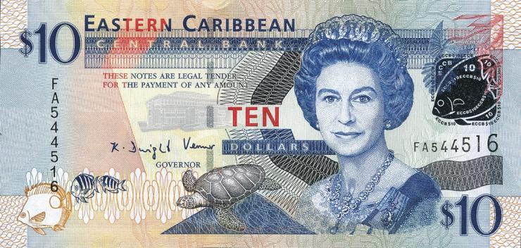Ost Karibik / East Caribbean P.48 10 Dollars (2008) (1) 