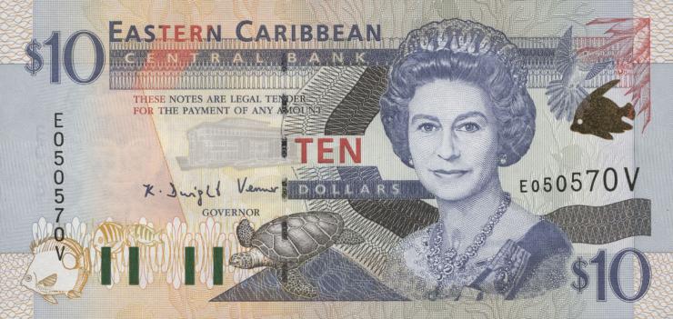 Ost Karibik / East Caribbean P.38v 10 Dollars (2000) (1) 