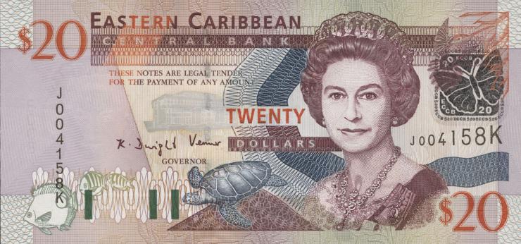 Ost Karibik / East Caribbean P.44k 20 Dollars (2003) 