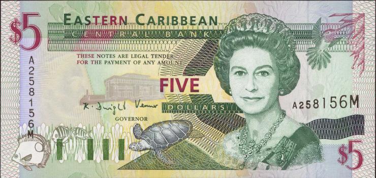 Ost Karibik / East Caribbean P.31m 5 Dollars (1994) (1) 