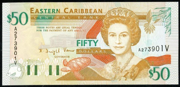 Ost Karibik / East Caribbean P.34v 50 Dollars (1996) St. Vincent (1) 