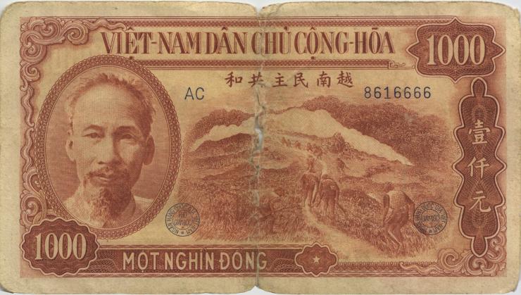 Vietnam / Viet Nam P.065 1.000 Dong 1951 (5) 