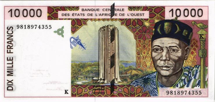 West-Afr.Staaten/West African States P.714Kf 10000 Francs 1998 (1) 