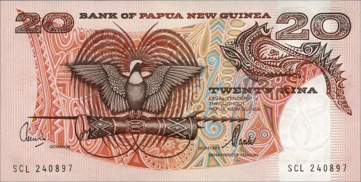 Papua-Neuguinea / Papua New Guinea P.10d 20 Kina (2000-2001)  (1) 