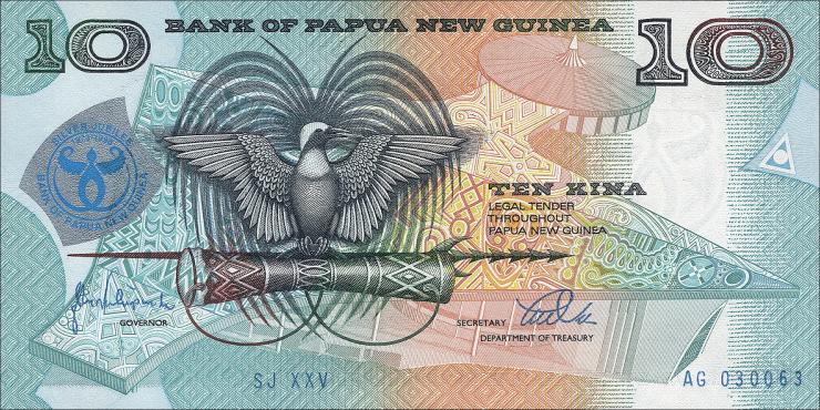 Papua-Neuguinea / Papua New Guinea P.17 10 Kina (1998) (1) 