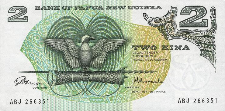 Papua-Neuguinea / Papua New Guinea P.01 2 Kina (1975) (1) 