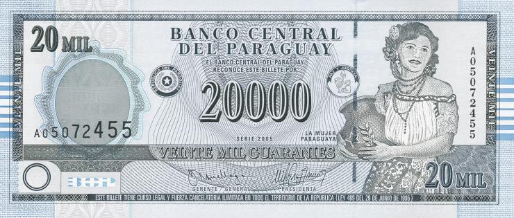Paraguay P.225 20.000 Guaranies 2005 (1) 