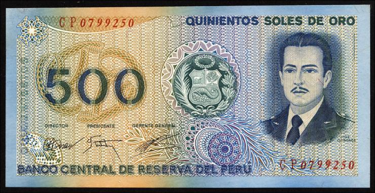 Peru P.115 500 Soles de Oro 1976 (1) 
