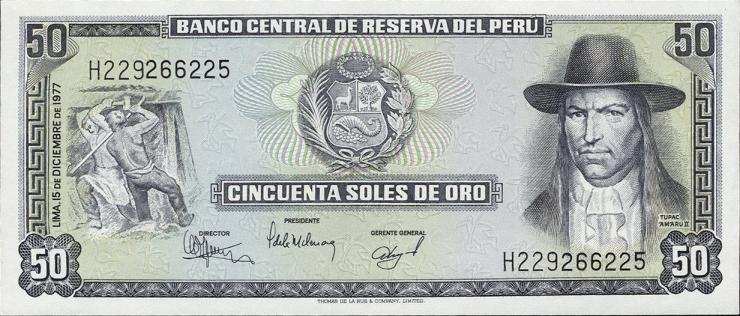 Peru P.113 50 Soles de Oro 1977 (1) 
