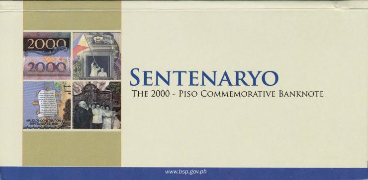 Philippinen / Philippines P.189c 2000 Piso 2001(2012) (1) 