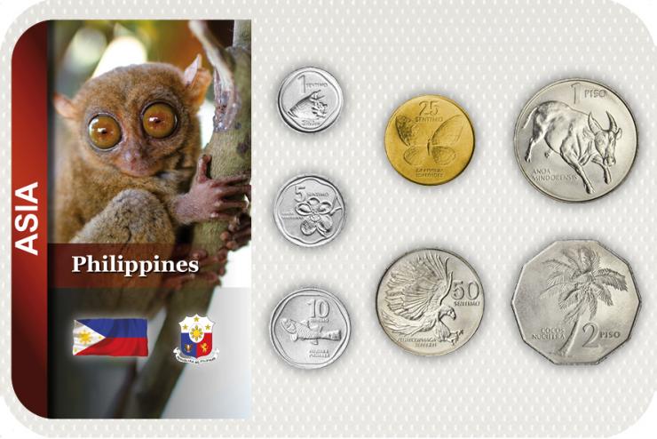 Kursmünzensatz Philippinen / Coin Set Philippines 