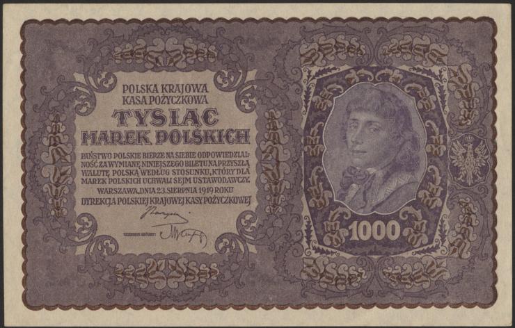 Polen / Poland P.029 1000 Marek 1919 (1/1-) 