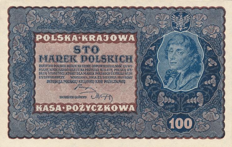 Polen / Poland P.027 100 Marek 1919 (1-) 