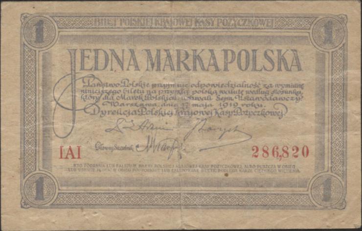 Polen / Poland P.019 1 Marek 1919 (3) 
