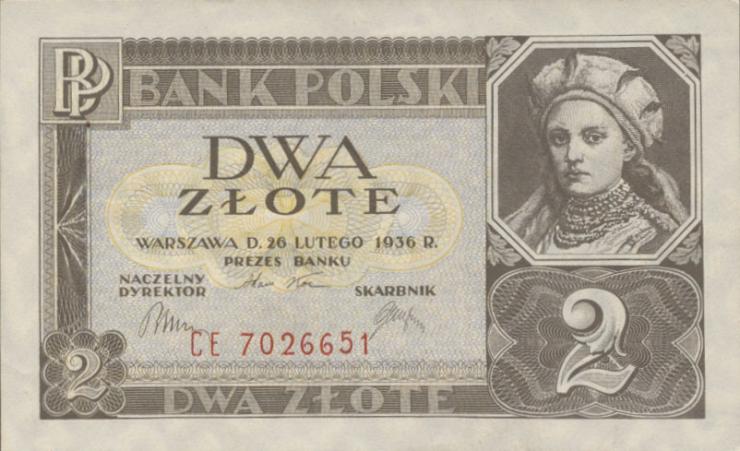 Polen / Poland P.076 2 Zlote 1936 (1) 