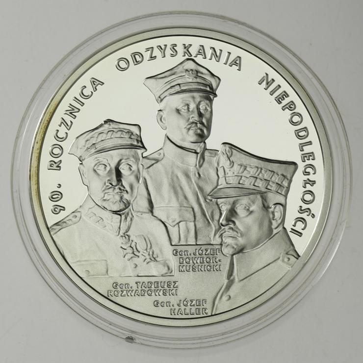 Polen / Poland 20 Zloty 2008 90. Jahrestag der Unabhängigkeit 