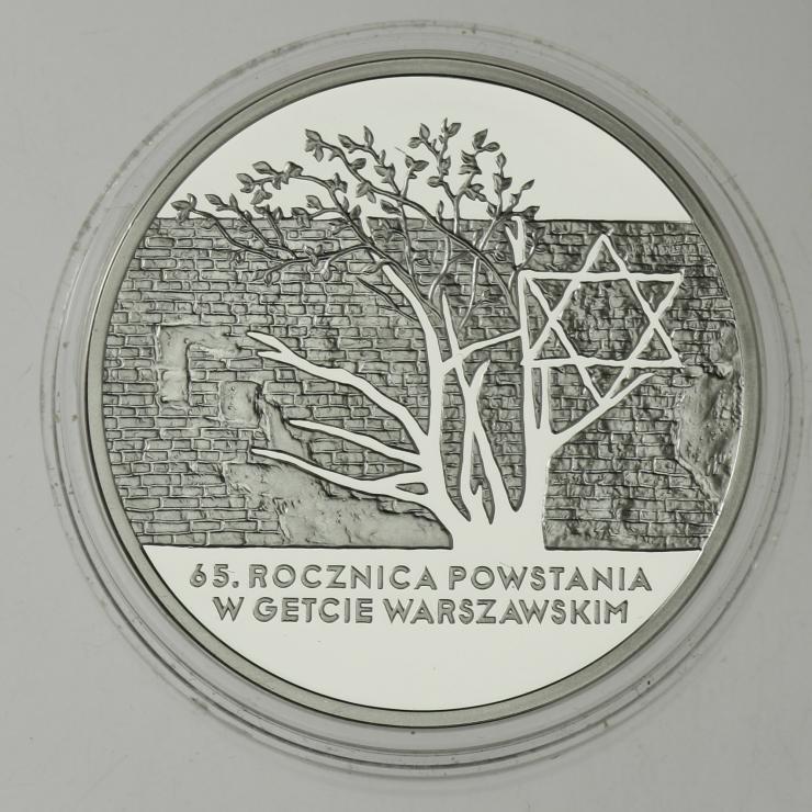 Polen / Poland 20 Zloty 2008 65. Jahrestag des Aufstandes Warschauer Ghetto 