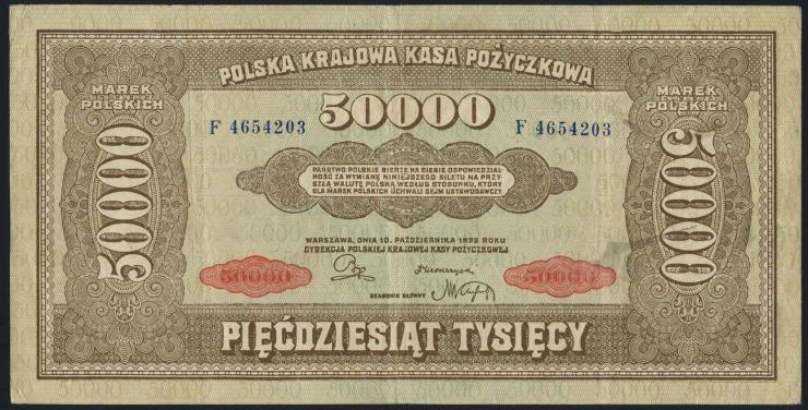Polen / Poland P.033 50.000 Marek 1922 (3) 