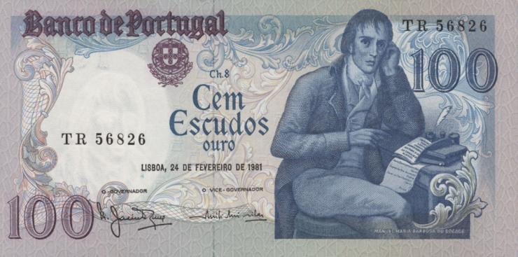 Portugal P.178b 100 Escudos 1981 (1) 