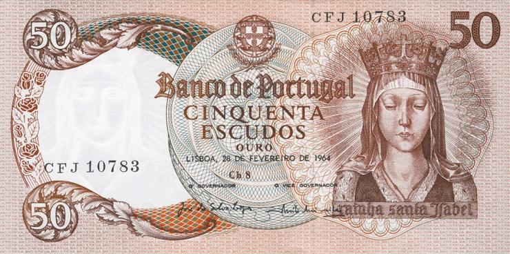 Portugal P.168 50 Escudos 1964 (1) 
