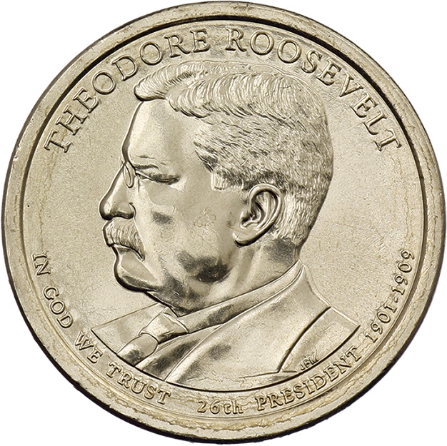 USA 1 Dollar 2013 26. Theodore Roosevelt 