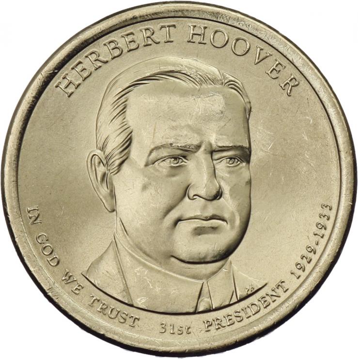 USA 1 Dollar 2014 31. Herbert Hoover 