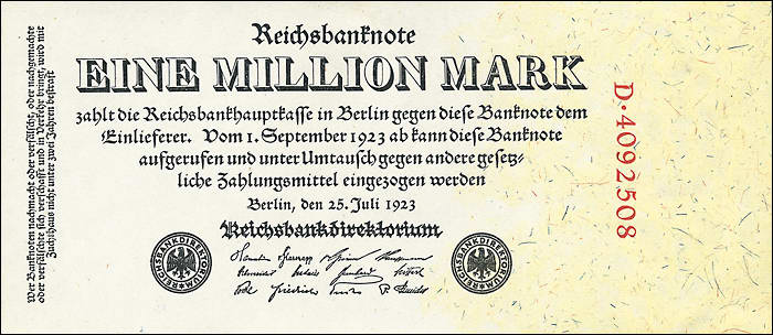 R.092a 1 Million Mark 1923 (1/1-) 