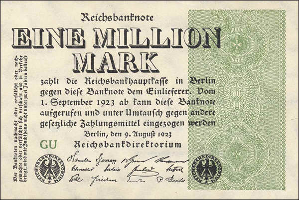 R.101a: 1 Mio. Mark 1923 (1) 