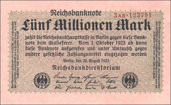 R.104b 5 Mio. Mark 1923 (1) 