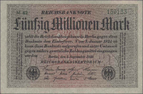 R.108b: 50 Mio. Mark 1923 (1) 