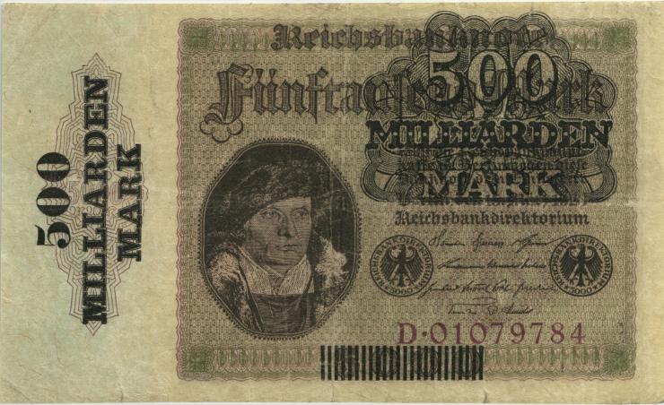R.121a: 500 Milliarden Mark 1923 (3-) 