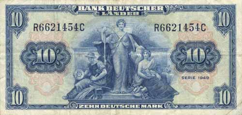 R.258 10 DM 1949 Bank Deutscher Länder (3) 