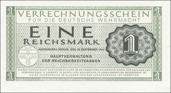 R.511: Wehrmachts-Verrechnungsschein 1 Reichsmark 1944 (1) 