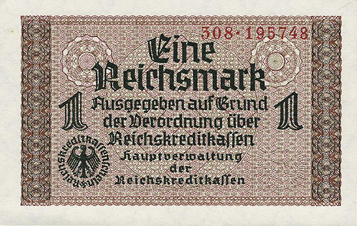 R.551a: 1 Reichsmark (1939) Reichskreditkasse (1) 