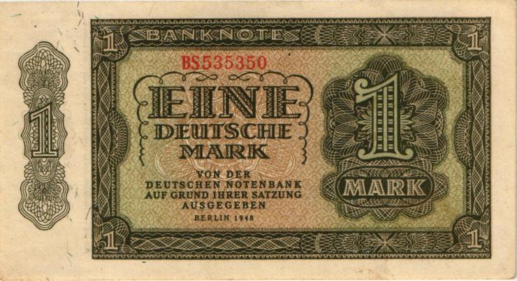 R.340b 1 DM 1948 6-stellig Serie BS (1/1-) 