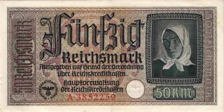 R.555a: 50 Reichsmark (1939) Reichskreditkasse (2) 