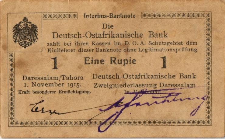 R.916r: Deutsch-Ostafrika 1 Rupie 1915 B2 (2) 