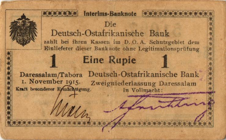 R.916s: Deutsch-Ostafrika 1 Rupie 1915 C2 (2) 