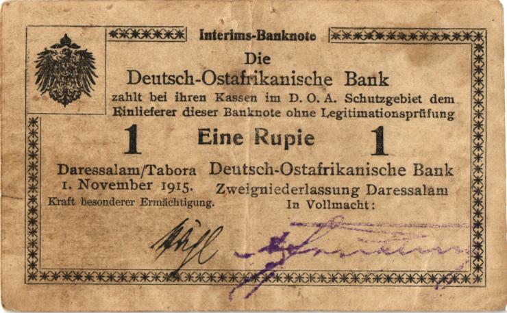 R.916t: Deutsch-Ostafrika 1 Rupie 1915 D2 (3) 